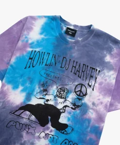 Howlin Spray Dyed T-shirt With Logo - Midnight Mix *Ltd Online