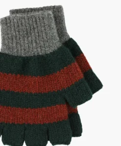 Howlin Striped No Fingers Gloves - Forest New