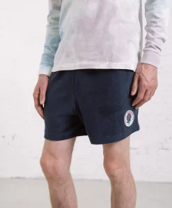 Howlin Towel Shorts Uni - Tales Of The Balearic Age - Navy Cheap