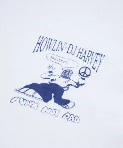 Howlin T-shirt With Purple Chest Logo - White *Ltd Discount