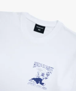 Howlin T-shirt With Purple Chest Logo - White *Ltd Discount