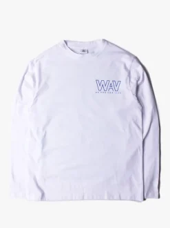 We Are Various WAV Logo T-shirt LS - White ** Limited Edition Best Sale