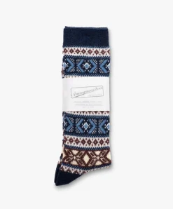 Anonymous Ism Wool JQ Socks - Navy Hot